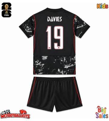 Canada Alphonso Davies #19 Replica Away Stadium Kit for Kids World Cup 2026 Short Sleeve (+ pants)